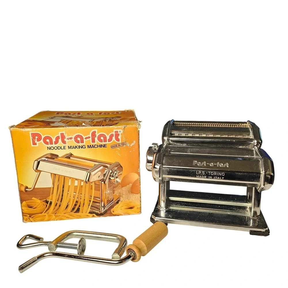 Vintage Imperia Past-a-fast Noodle Making Machine I.P.S. Torino Italy Manual